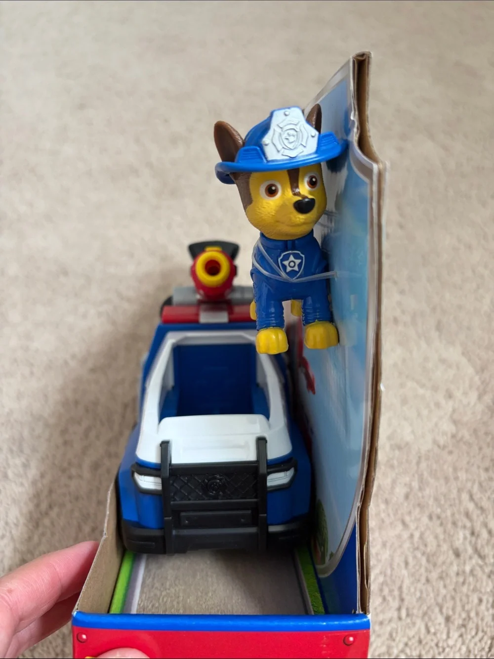 Paw Patrol Chase Fire Rescue Cruiser Toy - Blue, Red, Yellow
